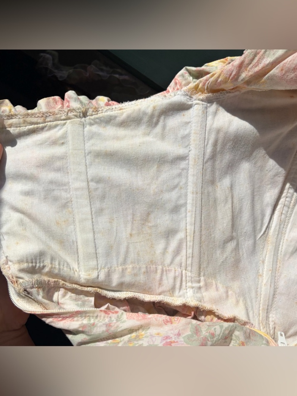 *RARE* Laura Ashley Vintage 80s Floral Meadow Decadence Bo Peep Ball Gown Sz 10 - Picture 14 of 16